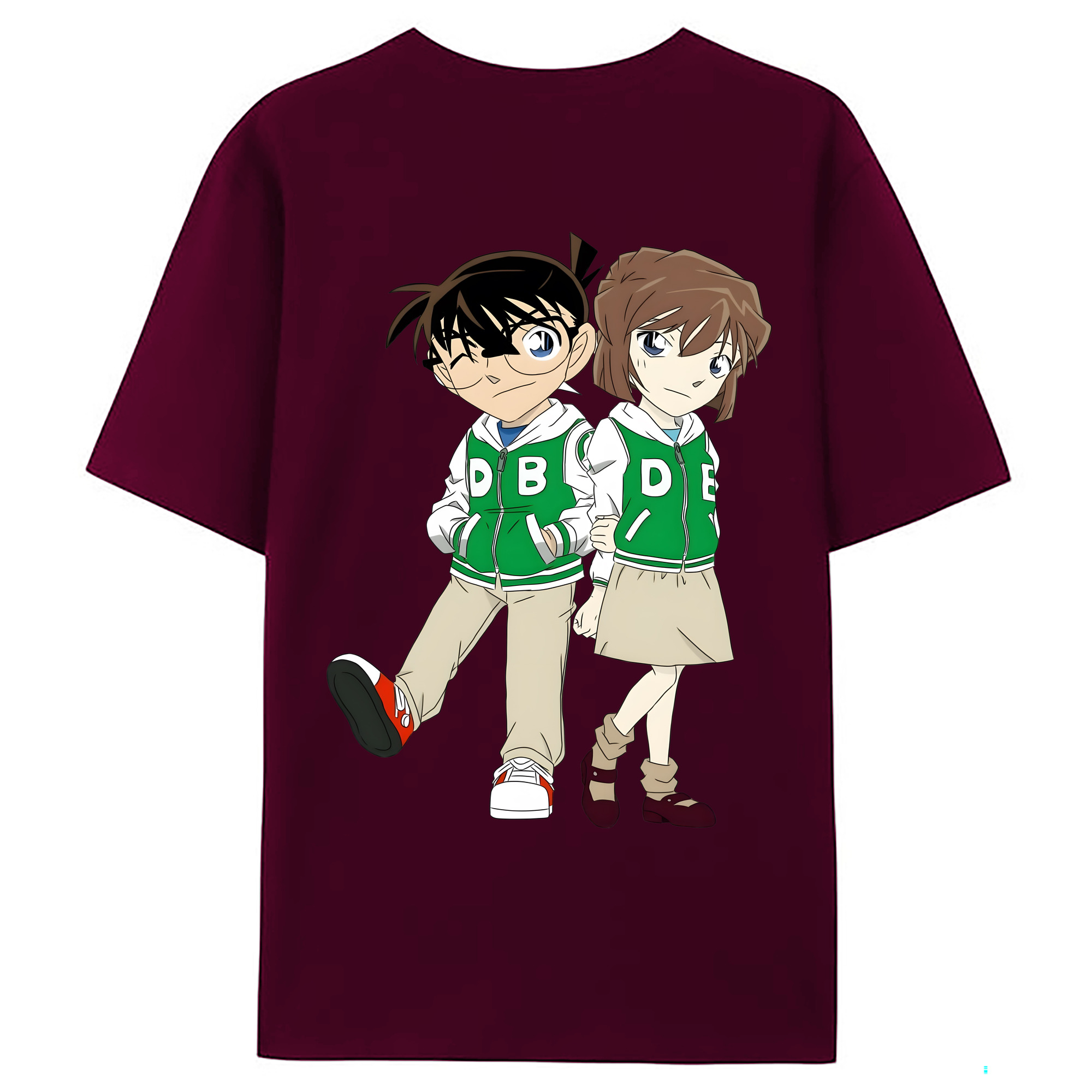 （画像用） 名探偵コナン 江戸川 コナン Detective Conan Conan Edogawa レディース半袖Tシャツ(バックプリント)